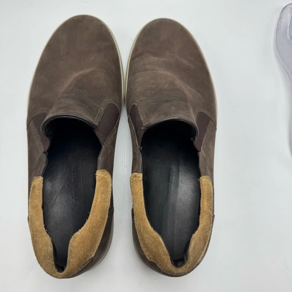 Ecco Soft 7 Slip On Loafer Mens Size 43 US 9/9.5 Brown Leather Comfort